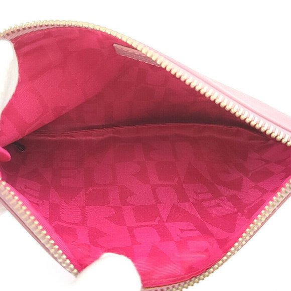 FURLA Pouch Ribbon Leather Authentic - Picture 9 of 11